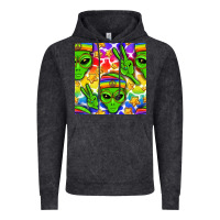 Vintage Black Pride LGBTQ+ aliens and stars with rainbow Vintage Hoodie - NancyCooperArtShop
