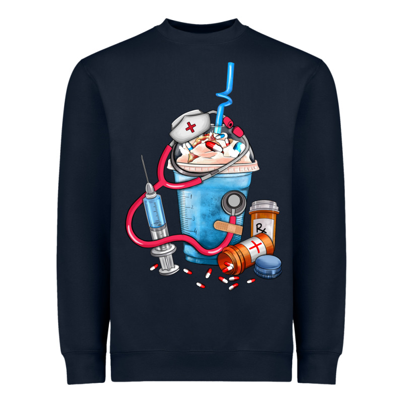 Nurse Frappe Coffee Heavyweight Sweatshirt by FaDigitalArtStudio | Teevron