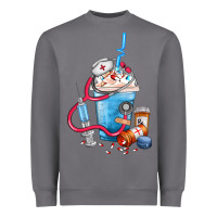 Storm Nurse frappe coffee Heavyweight Sweatshirt - FaDigitalArtStudio