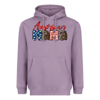 Lavender Western American Mama Mother's Day Heavyweight Hoodie - LillyAllenDesigns