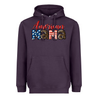 Plum Western American Mama Mother's Day Heavyweight Hoodie - LillyAllenDesigns