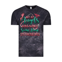 Cloud Black not all angels have wings some have stethoscopes Vintage Tee - RanaPortraitStore