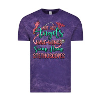 Cloud Purple not all angels have wings some have stethoscopes Vintage Tee - RanaPortraitStore