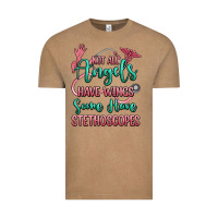 Vintage Coffee not all angels have wings some have stethoscopes Vintage Tee - RanaPortraitStore
