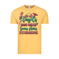 Vintage Mustard not all angels have wings some have stethoscopes Vintage Tee - RanaPortraitStore