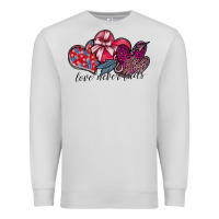 Dove Grey love never fails Premium Sweatshirt - SublimationCraftShop