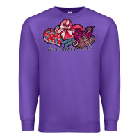Purple love never fails Premium Sweatshirt - SublimationCraftShop