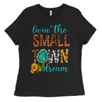 Black Living The Small Town Dream Ladies Tee - BundleAndBundleShop