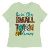Matcha Living The Small Town Dream Ladies Tee - BundleAndBundleShop