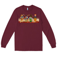 Burgundy wizards coffee cups Long Sleeve Tee - TumblerDesignByShophia
