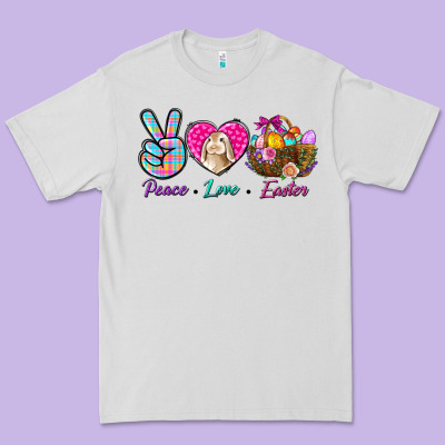 Peace Love Easter Premium Tee Designed By Bundleandbundleshop