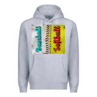Heather Grey Baseball And Softball Tumbler Premium Hoodie - BundleAndBundleShop