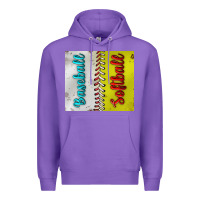 Purple Baseball And Softball Tumbler Premium Hoodie - BundleAndBundleShop