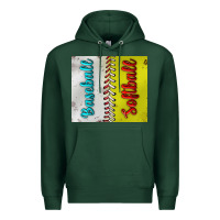 Sports Green Baseball And Softball Tumbler Premium Hoodie - BundleAndBundleShop