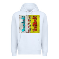 White Baseball And Softball Tumbler Premium Hoodie - BundleAndBundleShop