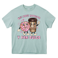 Arona but first cafecito y pan dulce Heavy Core Tee - MaliasSmallBusiness