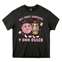 Asphalt but first cafecito y pan dulce Heavy Core Tee - MaliasSmallBusiness