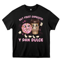 Black but first cafecito y pan dulce Heavy Core Tee - MaliasSmallBusiness