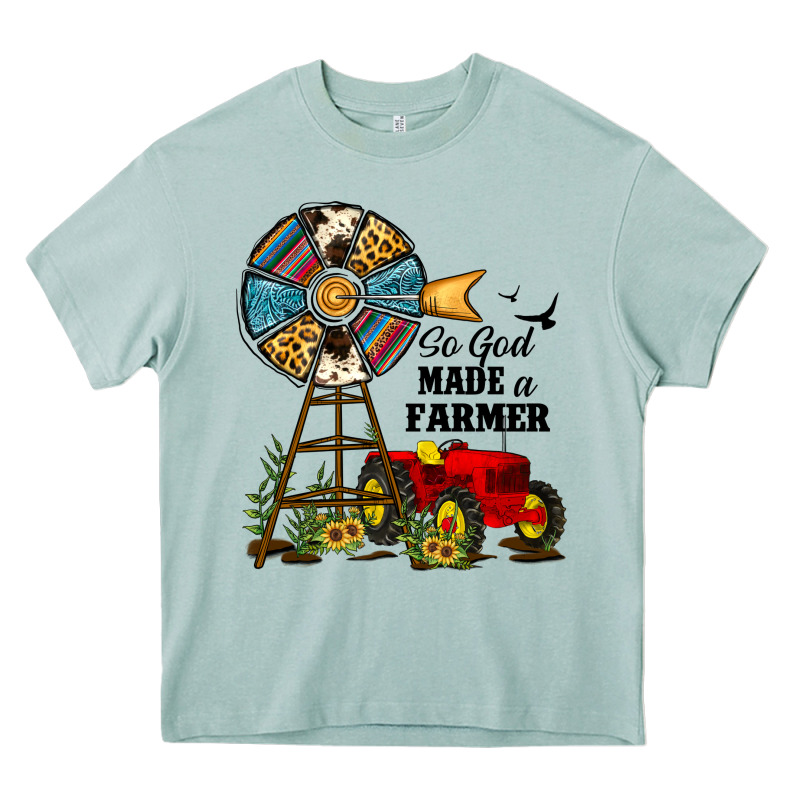 So God Made A Farmer Heavy Core Tee by JahusDesignShop | Teevron