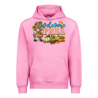 Fuchsia Pink welcome fall gnome Urban Hoodie - BarkalooDesign