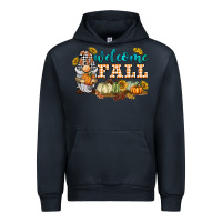 Navy welcome fall gnome Urban Hoodie - BarkalooDesign