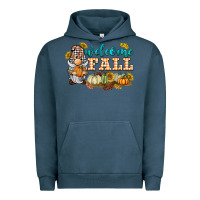 Pigment Midnight Navy welcome fall gnome Urban Hoodie - BarkalooDesign