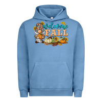 Pigment Pebble Blue welcome fall gnome Urban Hoodie - BarkalooDesign
