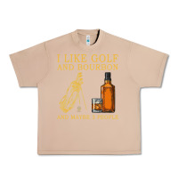Burro I Like Bourbon and Golf and Maybe 3 People Whiskey Urban Heavy Tee - tuanDangUi