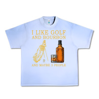 I Like Bourbon And Golf And Maybe 3 People Whiskey Urban Heavy Tee | Teevron