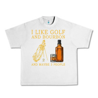 Lunar Rock I Like Bourbon and Golf and Maybe 3 People Whiskey Urban Heavy Tee - tuanDangUi