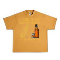Peanut Butter I Like Bourbon and Golf and Maybe 3 People Whiskey Urban Heavy Tee - tuanDangUi