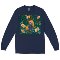 Navy wizard boy with mouse Long Sleeve Tee - TumblerDesignByShophia