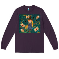 Plum wizard boy with mouse Long Sleeve Tee - TumblerDesignByShophia