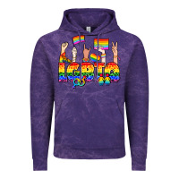 Cloud Purple LGBTQ+ Vintage Hoodie - NancyCooperArtShop