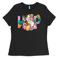 Hop Bunny Easter Ladies Tee | Teevron