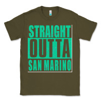 Army Green Straight Outta San Marino Classic Tee - Bettercallsaul