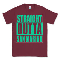 Burgundy Straight Outta San Marino Classic Tee - Bettercallsaul
