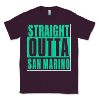 Plum Straight Outta San Marino Classic Tee - Bettercallsaul