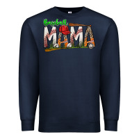 Navy baseball mama Premium Sweatshirt - SublimationCraftShop