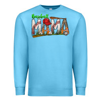 Ocean Blue baseball mama Premium Sweatshirt - SublimationCraftShop