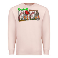 Pale Pink baseball mama Premium Sweatshirt - SublimationCraftShop