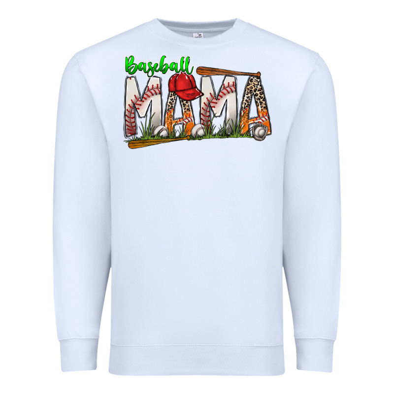 Baseball Mama Premium Sweatshirt by SublimationCraftShop | Teevron
