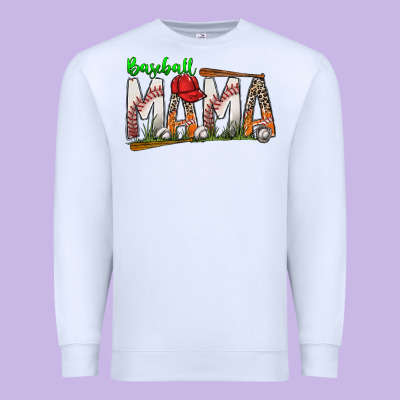 Baseball Mama Premium Sweatshirt Designed By Sublimationcraftshop