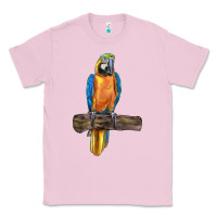 Bubblegum Pink blue throated macaw Classic Tee - LillyAllenDesigns
