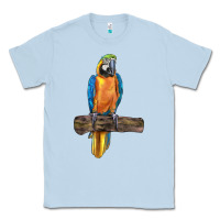 Dusty Blue blue throated macaw Classic Tee - LillyAllenDesigns