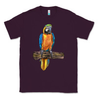 Plum blue throated macaw Classic Tee - LillyAllenDesigns