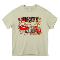 Mossy nurses sleigh all day Heavy Core Tee - MaliasSmallBusiness