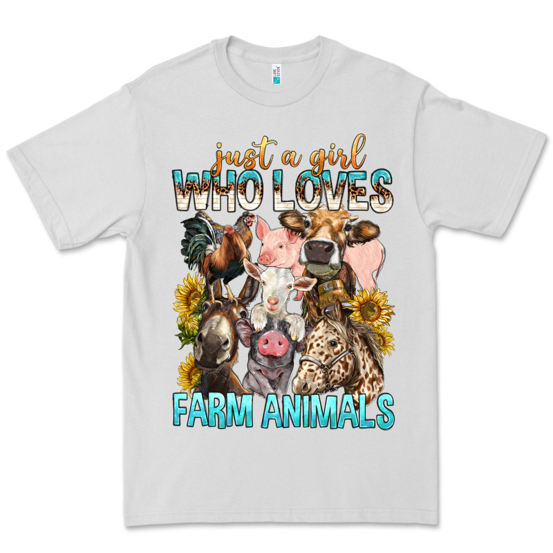 Just A Girl Who Loves Farm Animals Premium Tee by BundleAndBundleShop | Teevron