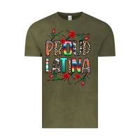 Vintage Olive Proud Latina Vintage Tee - texasbilliewilder
