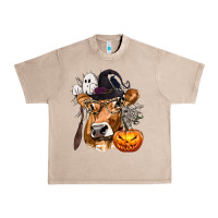 French Oak Boo Heifer Cow Halloween Urban Heavy Tee - texasbilliewilder